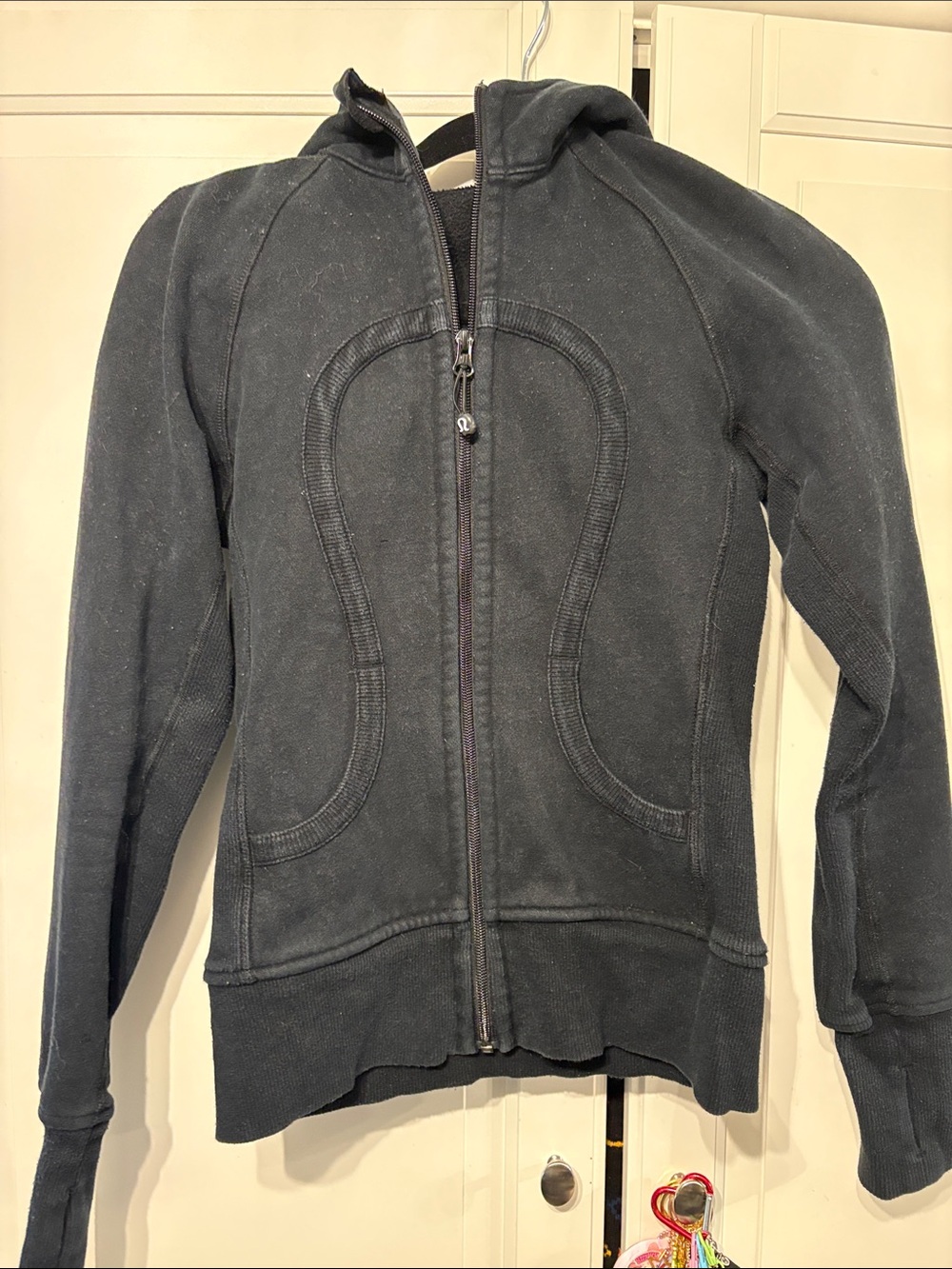 Vintage TNA Women’s Black Hooded Zip Jacket